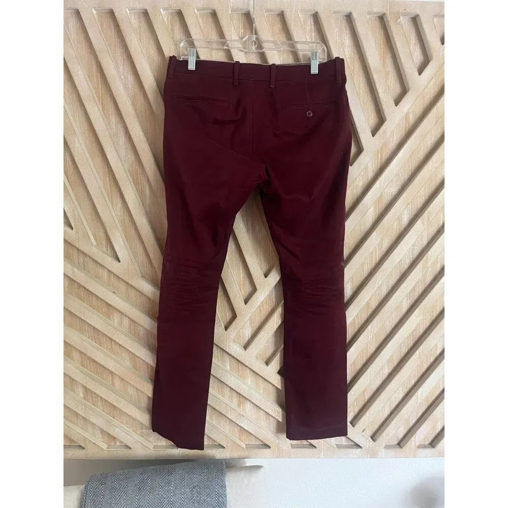 J.Crew Maroon Stretch 770 Chinos